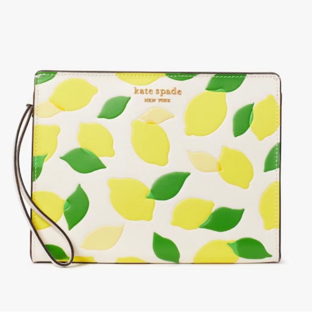 Kate Spade Lemon Clutch or Wristlet NWT